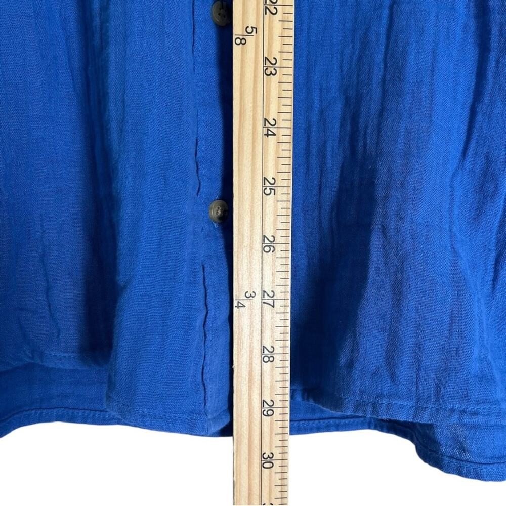 Old Navy Slubbed Cotton Oversized Button Diwn Tunic Top Womens Large NWT Relaxed - Picture 6 of 8